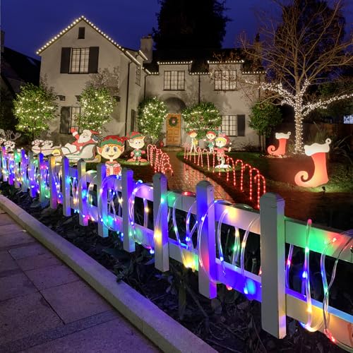 33ft RGB LED Rope Lights, 100 LED Color Changing Waterproof String Lights