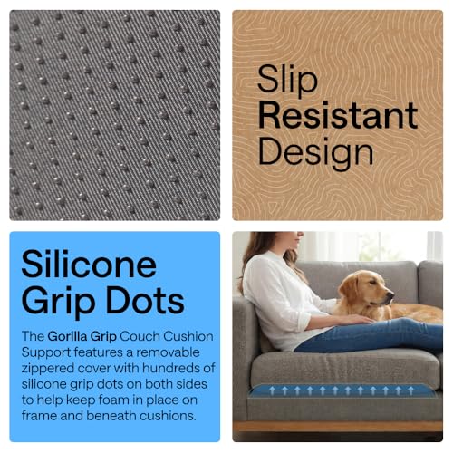 High Density Couch Cushion Support Foam Inserts for Sagging Sofas, 3 Pack