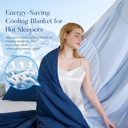 AQUZIN Cooling Comforter Set Queen Size with Pillowcases for Hot Sleepers