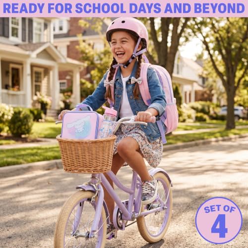 Cinnamoroll Kids Backpack Set with Lunch Bag, Water Bottle & Pencil Case - Multi Cinnamoroll