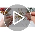 Soulchen 12-Pack Gold Star Christmas Tree Ornaments - Starburst Holiday Decorations