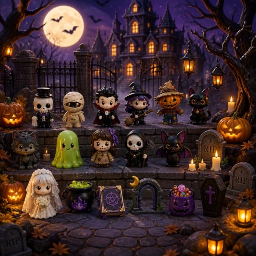Haunted House Halloween Advent Calendar - 24 Day Spooky Countdown Decor