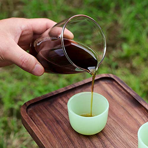 Sizikato 8 Oz Borosilicate Glass Tea Sharing Cup - Clear Kungfu Tea Pitcher