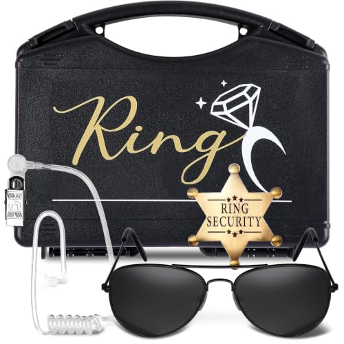 YOTNUS Spy & Security Wedding Set for Ring Bearer - Set 1 with Ring Box & Accessories