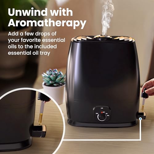6L Cool Mist Humidifier for Large Room and Bedroom, 50-Hour Runtime