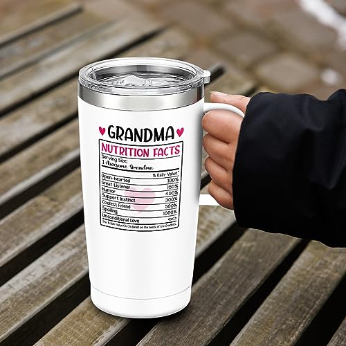 Grandma Tumbler with Handle 20oz Insulated Stainless Steel Coffee Travel Mug - Grandma 2