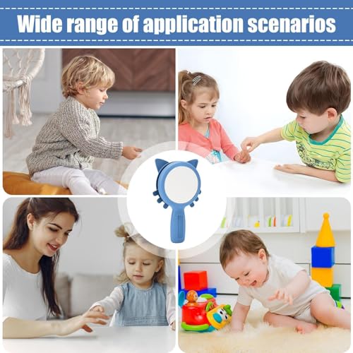 Unbreakable Emotion Learning Mirror for Kids - Shatterproof ABS Handheld