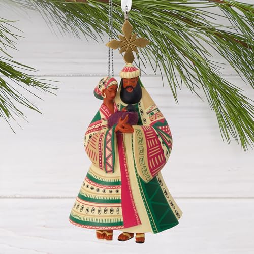 Hallmark Mahogany Nativity Christmas Ornament - Religious Holiday Decor