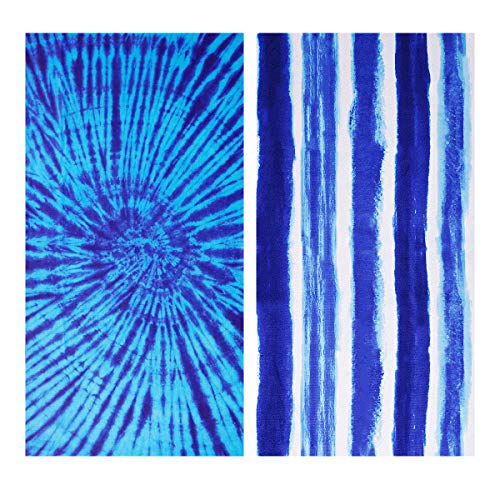 2-Pack Oversized Beach Towels, Extra Large 36x72 Soft Pool Towel Set
