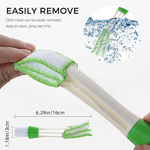 Microfiber Venetian Blind Cleaner Duster Tool - 4-Piece Shutter Brush Set