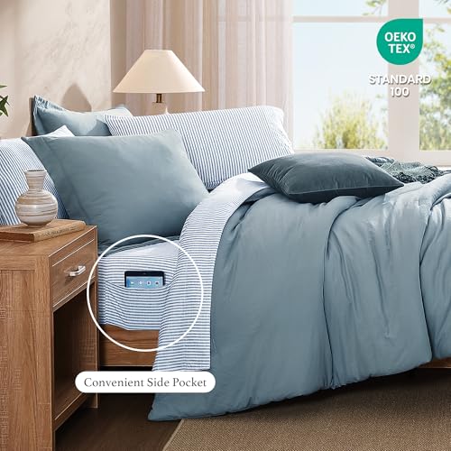 7-Piece Queen Comforter Set - Soft All-Season Bed in a Bag Bedding Set