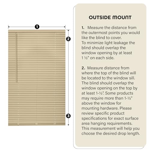 Cordless Room Darkening Mini Blinds, 29x64 in, Pearl White