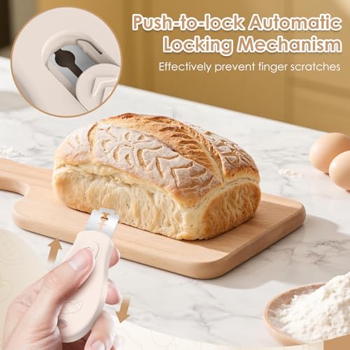 Magnetic Sourdough Scoring Tool - Bread Lame Knife with 5 Replacement Blades