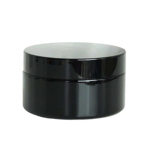 Matoolser Black Glass Smell Proof Storage Jar 150ml Wide Mouth Airtight UV Protection Container for Spice Coffee