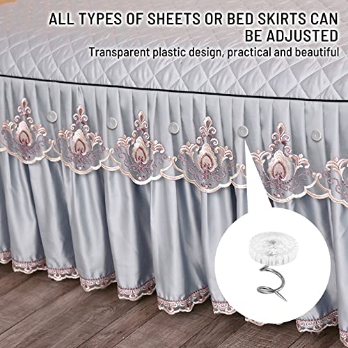 A-12 Pcs Bedskirt Pins Upholstery Holders for Slipcovers & Bed Skirts