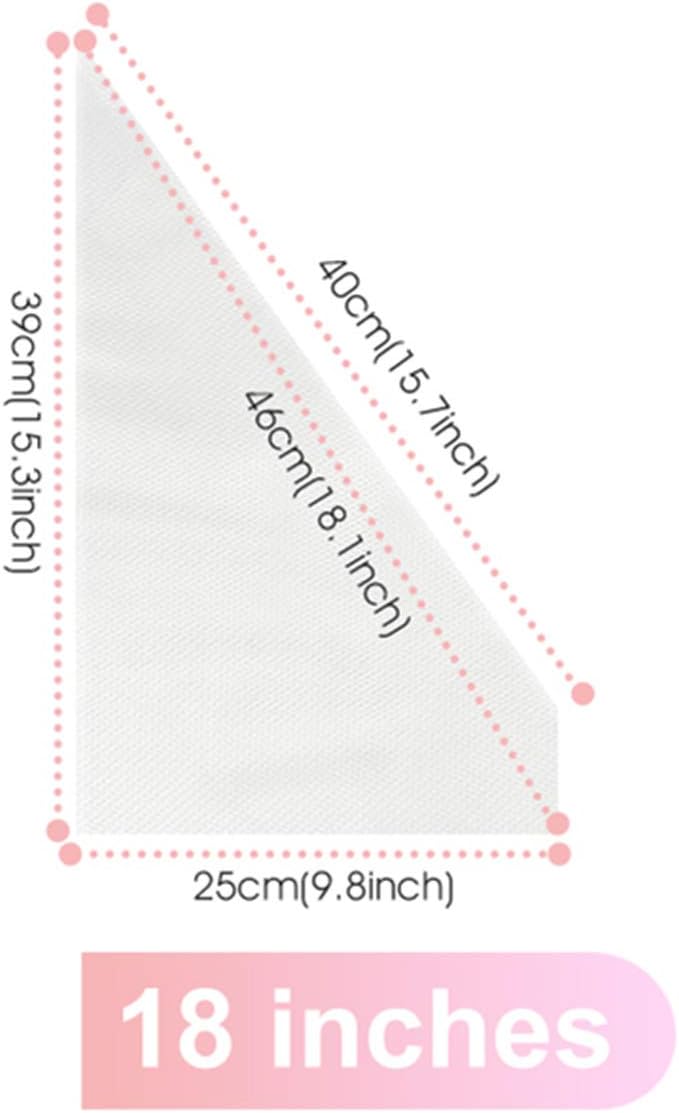 VolksRose 18-Inch Disposable Piping Bags - Anti-Burst, Non-Slip Design for Cake Decorating & Icing