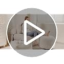 Round Plush Storage Pouf Ottoman - 20x15 Inch Floor Footrest, Dark Grey