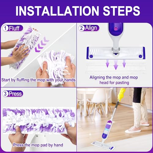Disposable Power Mop Refill Pads (20 Pack) - Multi-Surface Wet & Dry Cloths
