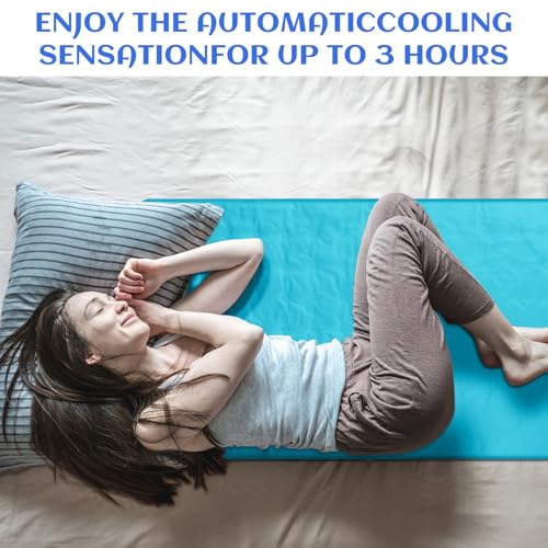 Cooling Mattress Pad, 48x28 Inch Gel Bed Mat for Hot Sleepers