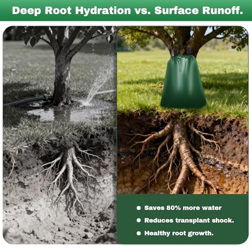 20-Gallon Tree Watering Bags (6-Pack) - Slow Release Drip Irrigation