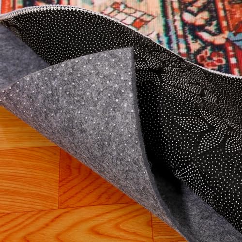 Non-Slip Rug Pad 3x5 Ft - Felt Carpet Cushion for Hardwood & Tile Floors