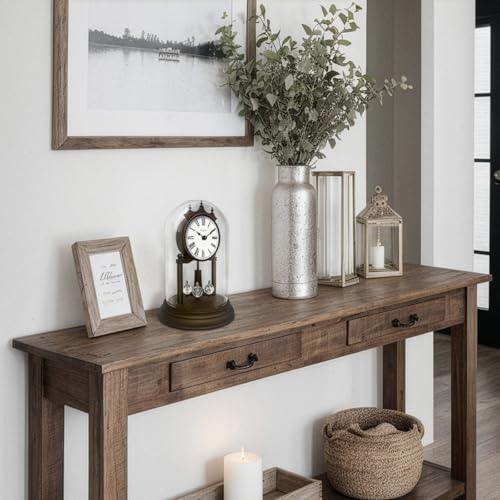 9-Inch Anniversary Mantel Clock with Revolving Pendulum and Glass Dome