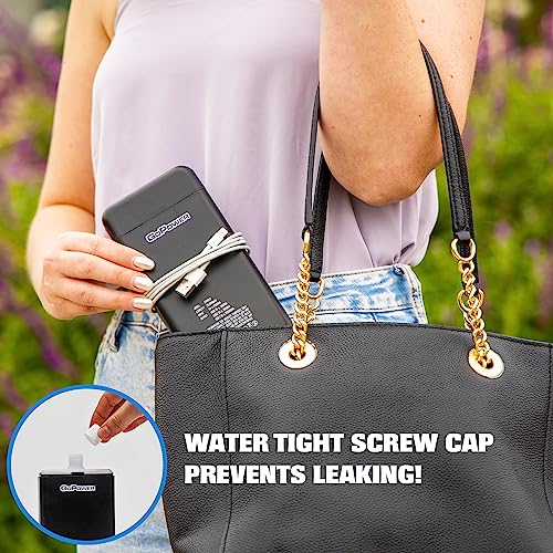 GoPong 8oz Power Bank Flask Hidden Liquor Disguise Travel Container