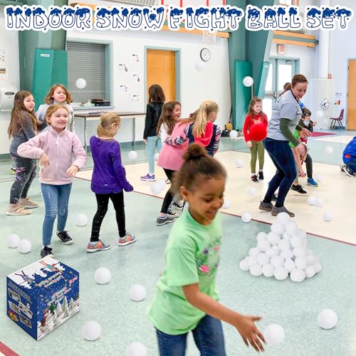 36-Piece Indoor Plush Snowball Set - Soft Reusable Snow Fight Game