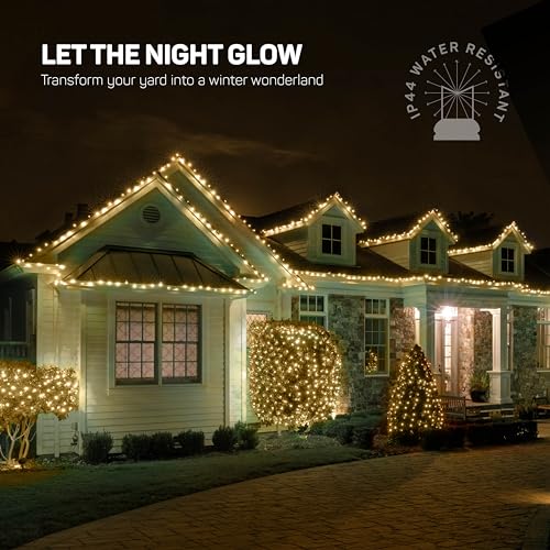 SEWANTA Christmas String Lights 400 LED 100 Ft Warm White Indoor & Outdoor