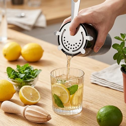 9 Pack Stainless Steel Cocktail Strainers with Spring - Bar Tools for Bartenders & Mixologists