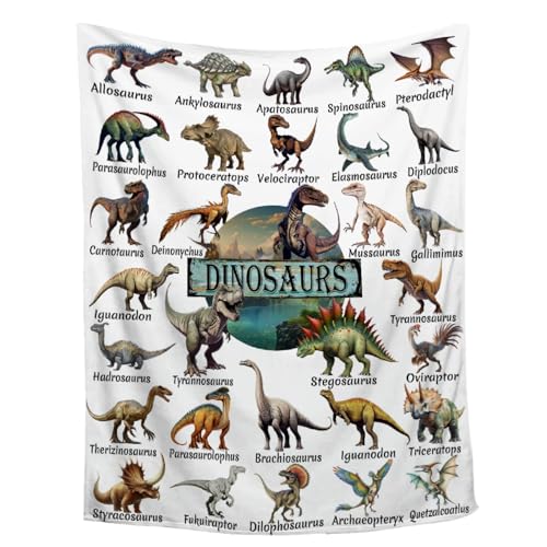Aniruddha Dinosaur Blanket for Kids Queen Size 60"x80" - Boys & Girls Gift