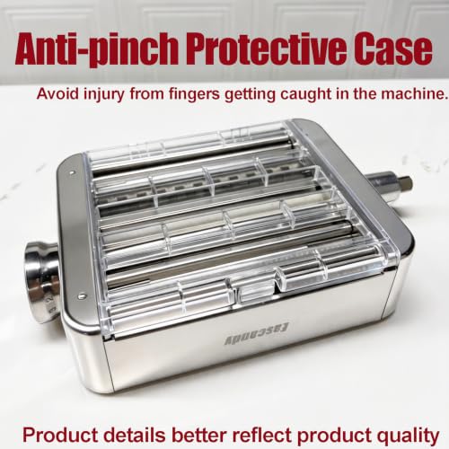 3-in-1 Pasta Maker Attachment for Stand Mixers, Stainless Steel Roller