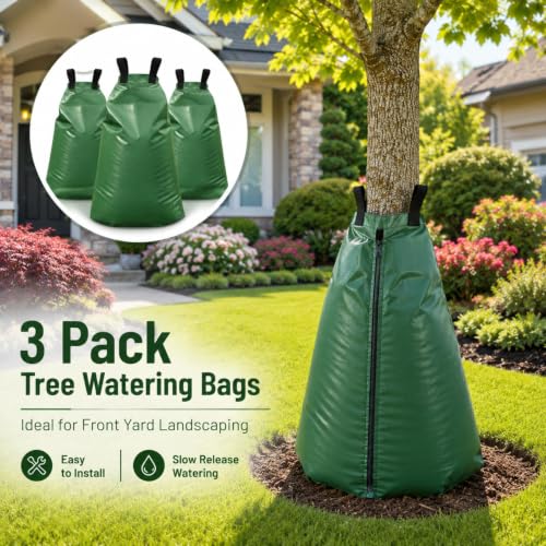 20 Gallon Tree Watering Bags 3 Pack - Slow Release PVC Irrigation