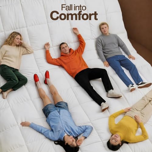 Utopia Bedding Queen Comforter Duvet Insert - White All-Season Fluffy Bed Blanket