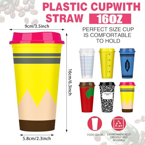 36 Pcs Elegant Teacher Appreciation Gift Cups Bulk, 16 oz Thank You Tumblers