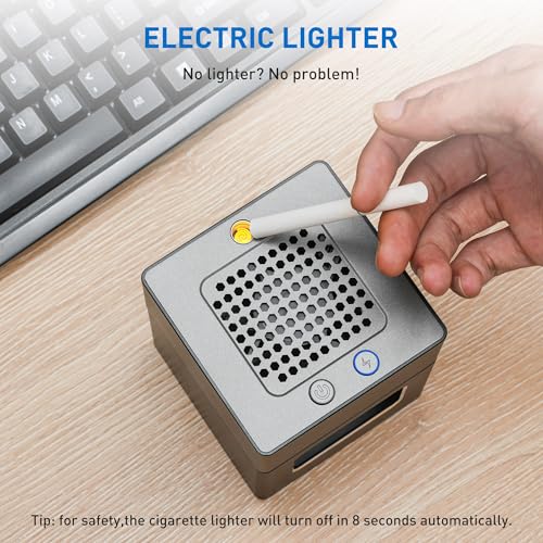 Multifunctional Smokeless Ashtray with HEPA Filter and Electric Lighter