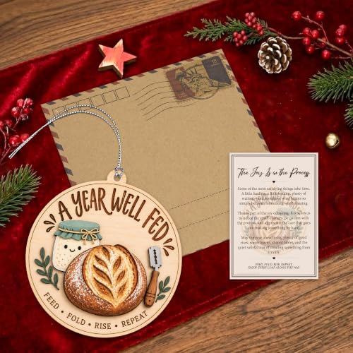 Sourdough Christmas Ornament - Bread & Cake Baker Gift - Bk Variation
