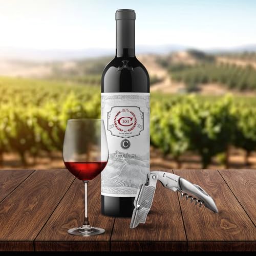 CARBON-E6 1-Pack Stainless Waiter's Corkscrew Wine Opener - Portable & Multi-Function