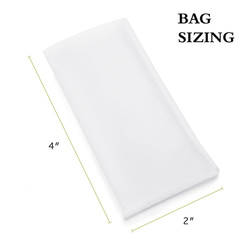 Gutenberg's tough 2x4 inch nylon micron bags 10-100 Packs | nylon tea filter bags | All Micron Sizes (20-Pack, 90)