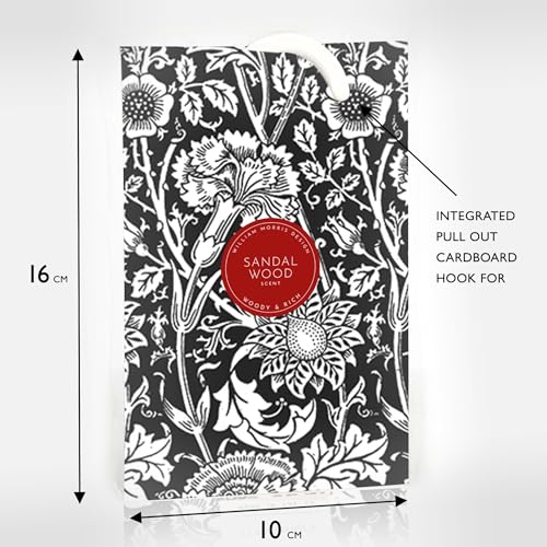 Scented Wardrobe Freshener Sachets - Sandalwood Floral Design (Pack of 2)