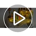 Lighted Resin Christmas Village House Figurine - Winter Holiday Tabletop Decor