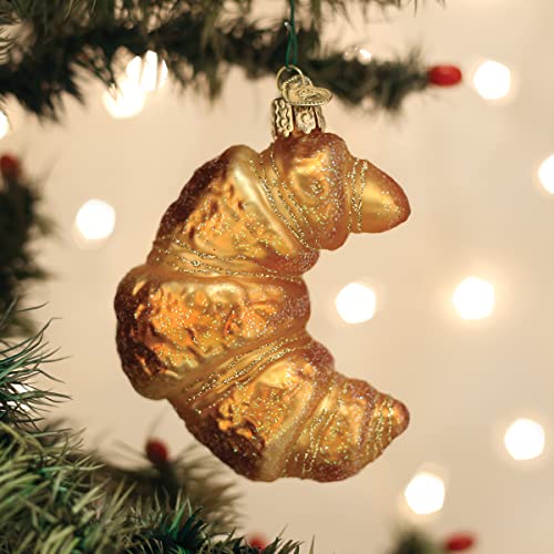 Old World Christmas Croissant Glass Ornament for Tree - Croissant