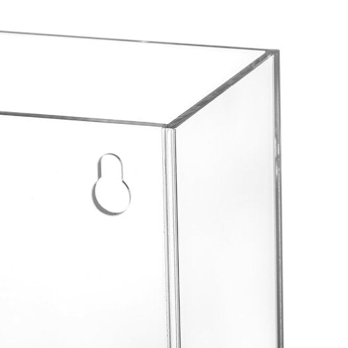 ZEAYEA Acrylic Wall Toy Dispenser, Hanging Organizer and Storage Bin for Playroom, Triple Divided Clear Holder for Blocks, Cars, Trains, Balls, Darts, Snacks