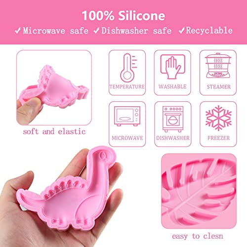 Dinosaur Silicone Fondant Molds - 6 Pack Jurassic Cake Decorating Tools