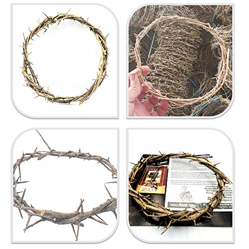 Authentic Lifesize Real Crown of Thorns - Handcrafted Biblical Wreath Decor