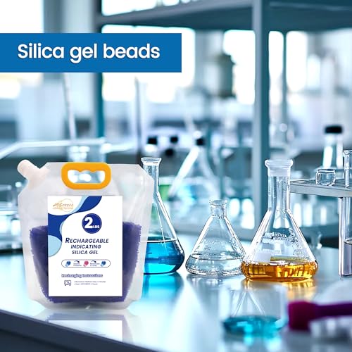 2 lbs Reusable Silica Gel Desiccant Beads Color Indicating