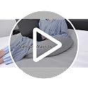 C-Shaped Memory Foam Body Pillow for Pregnancy & Side Sleepers