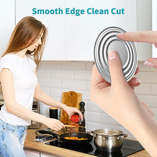 Heavy Duty Manual Can Opener, Stainless Steel Smooth Edge Handheld Tool