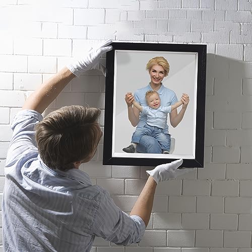 8x10 Wood Shadow Box Frame - 3 Pack Deep Display Case for Photos & Crafts