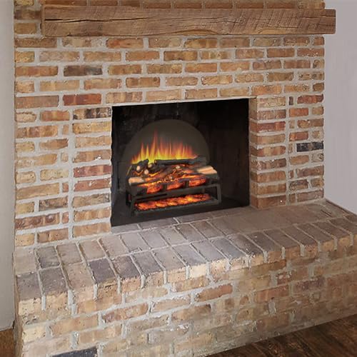23-Inch Freestanding Electric Fireplace Log Set with Heater and Remote